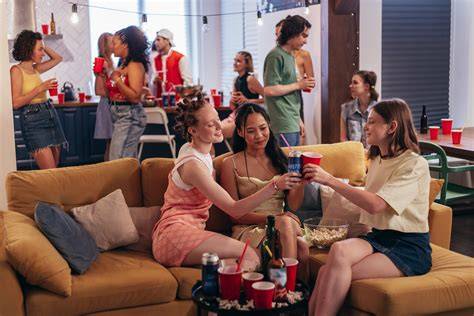 nude dorm party