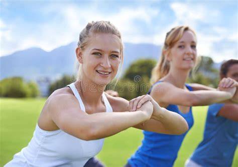nude exercising