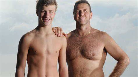 nude father and son