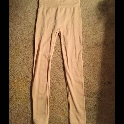 nude fleece lined leggings