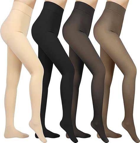 nude fleece tights