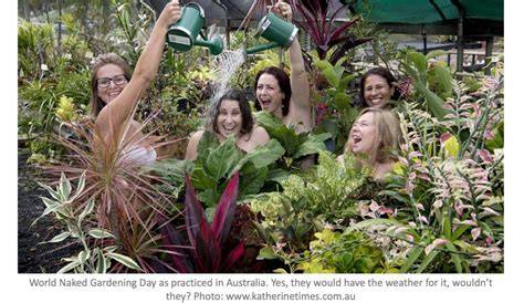 nude gardening day