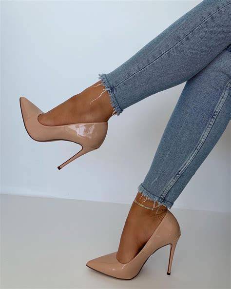 nude high heel pumps