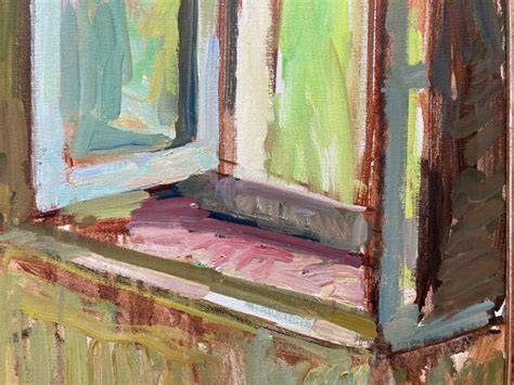 nude in a window