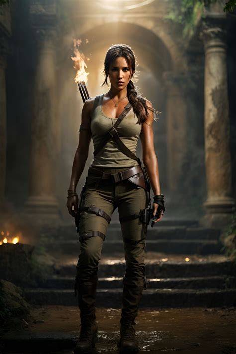 nude lara croft