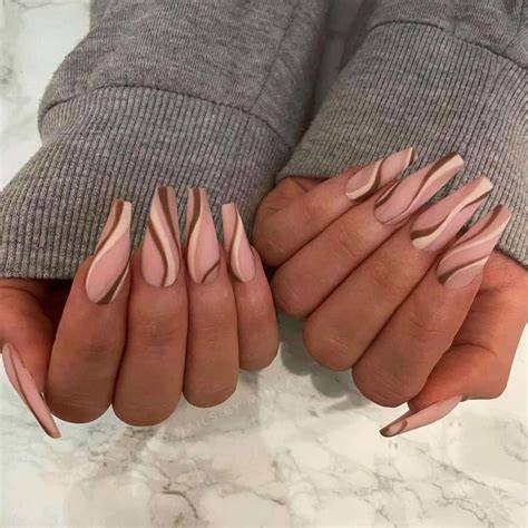 nude matte nails