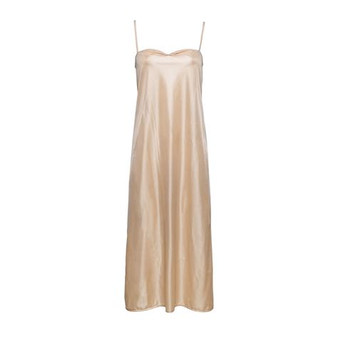 Nude Maxi Slip Dress