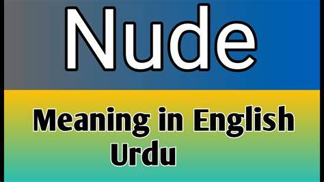 nude means