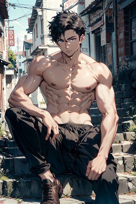 nude men anime