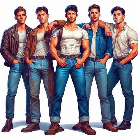 nude men group
