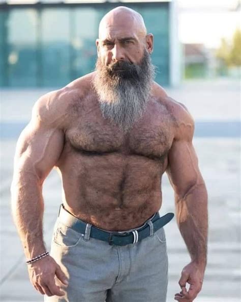 nude men with beards
