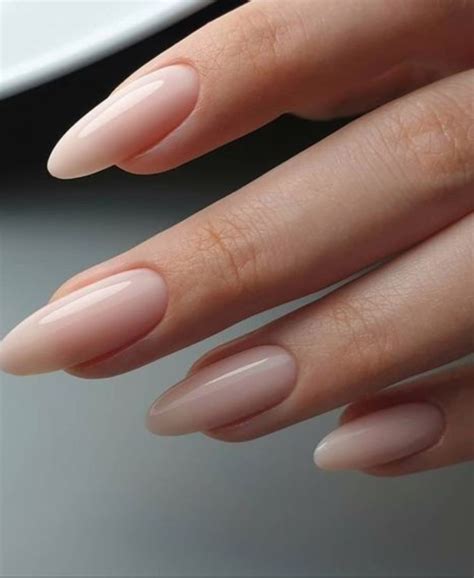 nude nails long