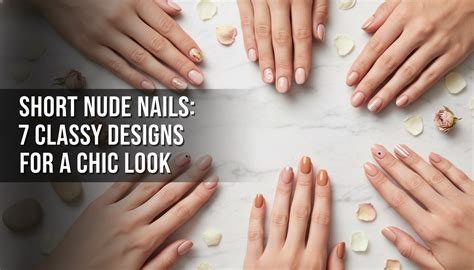 nude nails short