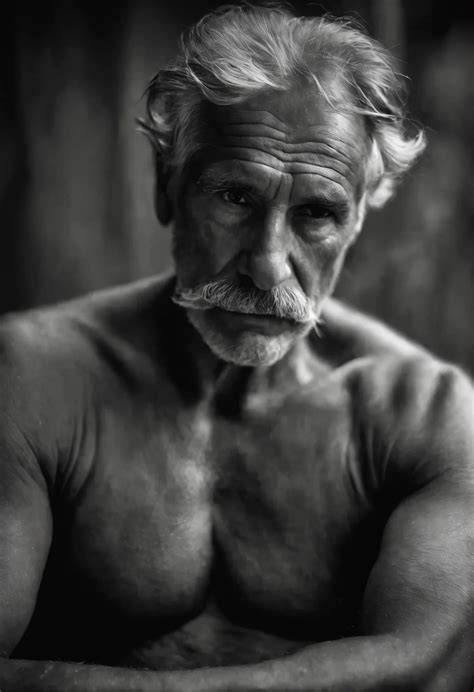 nude old man