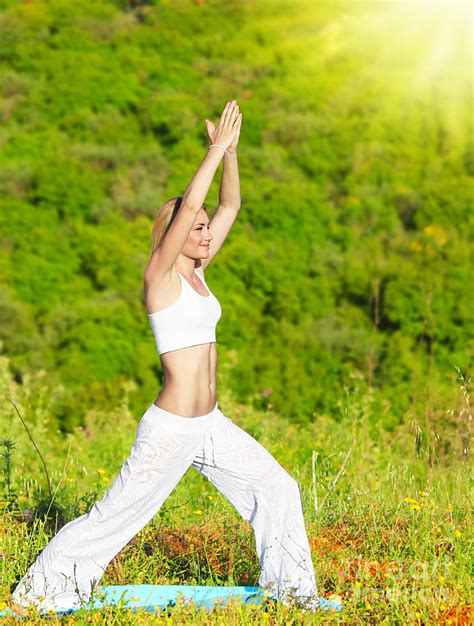 nude outdoor yoga