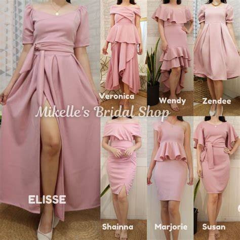 nude pink dresses