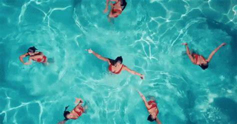 nude pool gif
