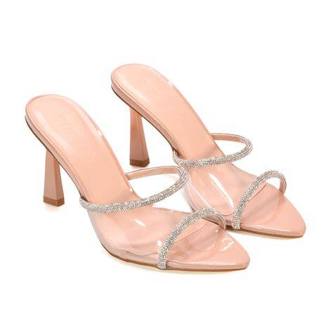 nude prom heels