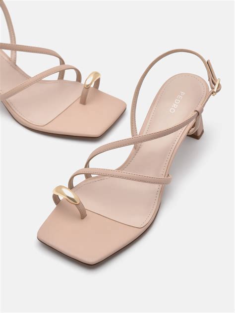 nude sandal heel