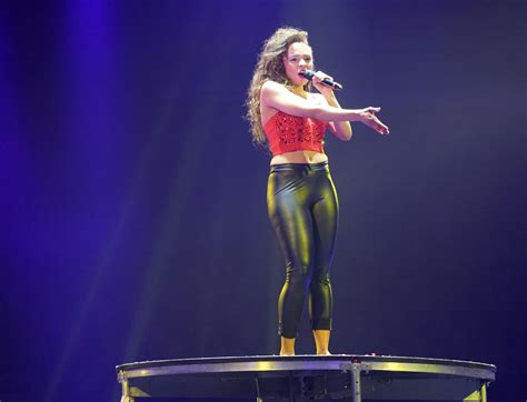 nude singer on stage