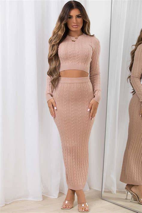 nude two piece set