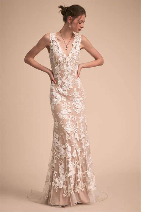 nude wedding dresses