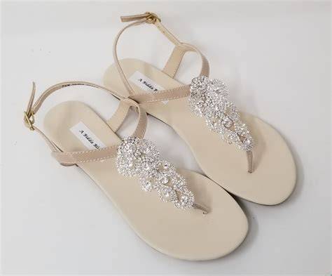 nude wedding sandals