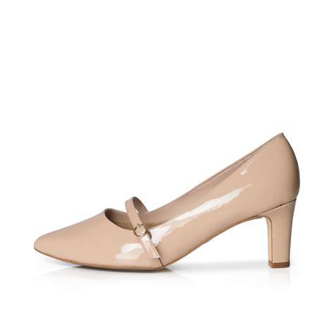 nude wide pumps