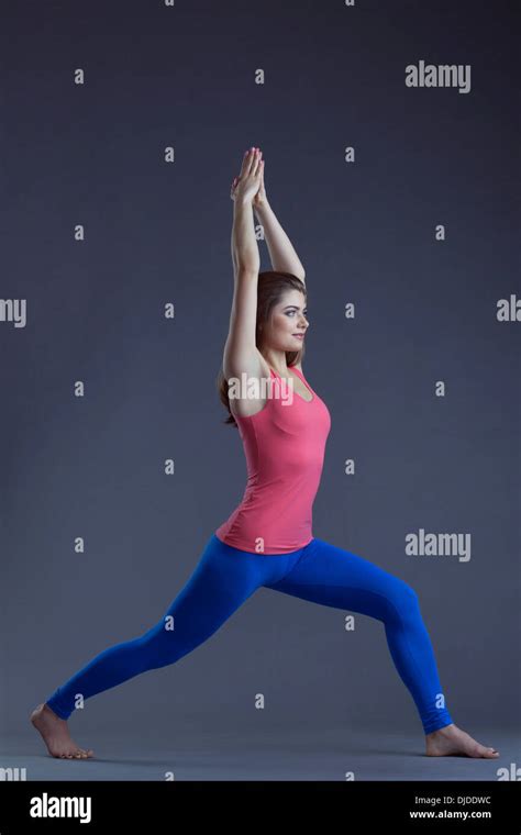 nude yoga posing