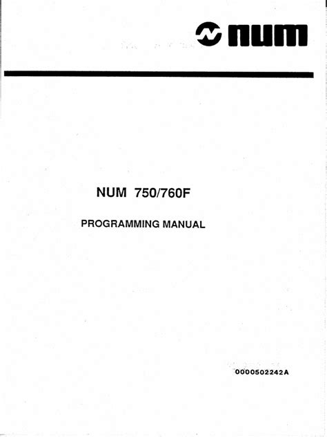 num 750 programming