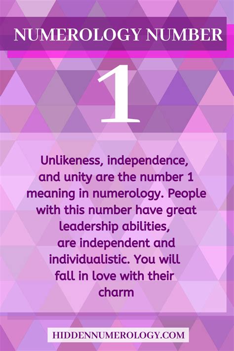 Number 1 Meaning Numerology Com All About The Number 1 - All About The Number 1
