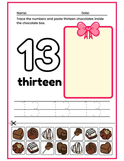 Number 13 Worksheets For Kindergarten   Free Printable Number Worksheets 11 20 For Kindergarten - Number 13 Worksheets For Kindergarten