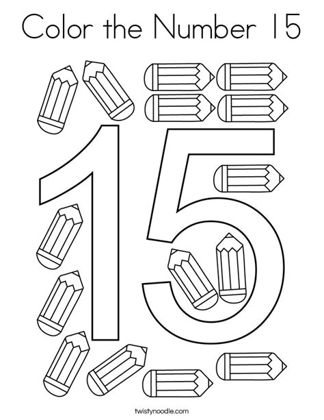 Number 15 Coloring Page Thecolor Com Number 15 Coloring Page - Number 15 Coloring Page