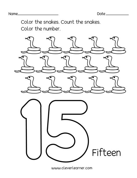 Number 15 Worksheets Writing Counting Amp Recognition For Number 15 Worksheets Preschool - Number 15 Worksheets Preschool