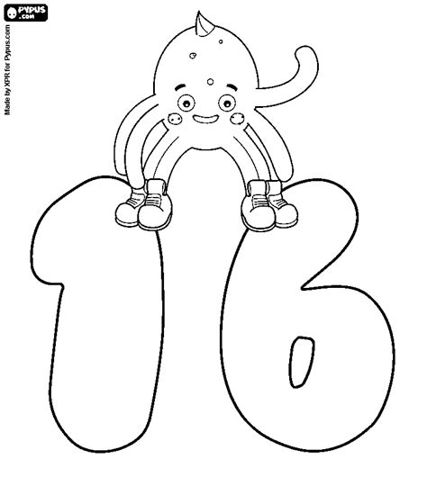 Number 16 Coloring Page At Getdrawings Free Download Number 16 Coloring Page - Number 16 Coloring Page