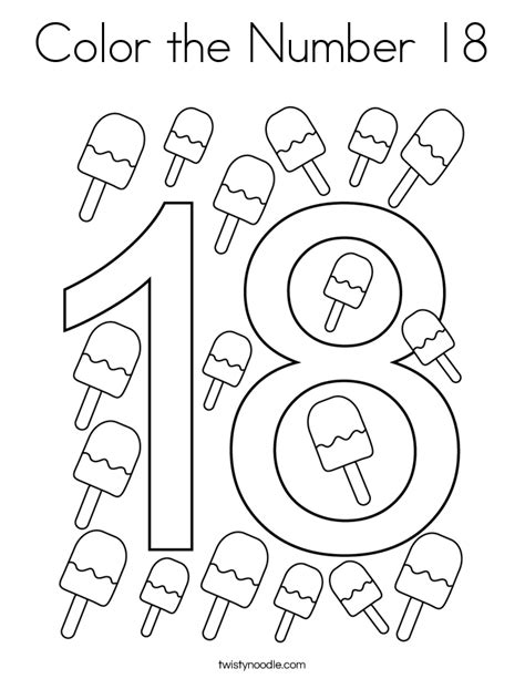 Number 18 Coloring Pages   Number 5 Coloring Page Ashley Yeo - Number 18 Coloring Pages
