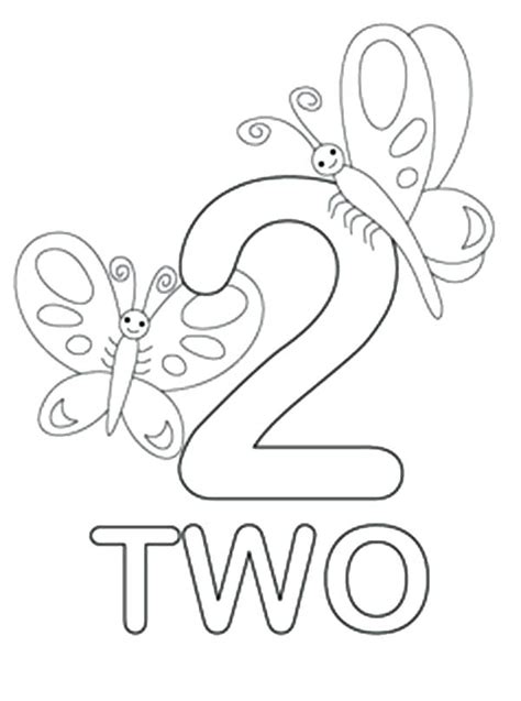 Number 2 Coloring Pages Page 2 Twisty Noodle Number Two Coloring Pages - Number Two Coloring Pages