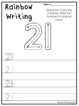 Number 21 Worksheets Teaching Resources Tpt Number 21 Worksheet - Number 21 Worksheet