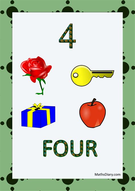 Number 4 With Objects   25 Number 4 Activities For Preschoolers Ohmyclassroom Com - Number 4 With Objects
