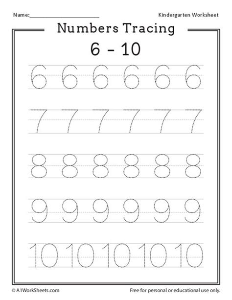 Number 6 10 Tracing Worksheets For Preschool And Number 6 Worksheets For Preschool - Number 6 Worksheets For Preschool