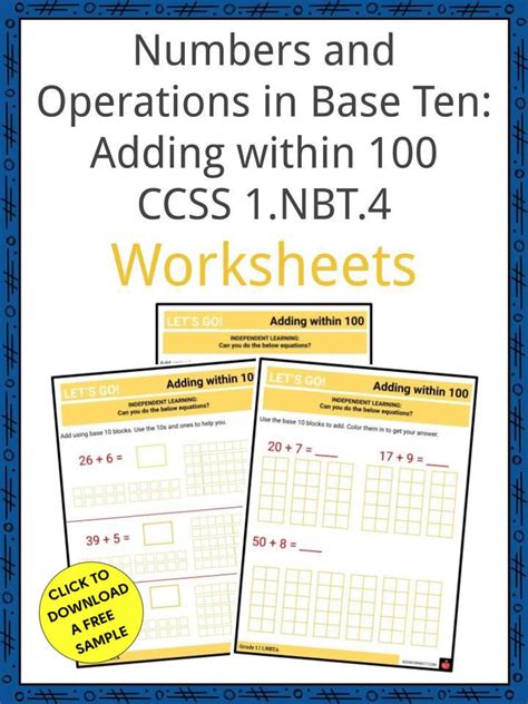 Number And Operations In Base Ten For Kindergarten Number Operation Worksheet For Kindergarten - Number Operation Worksheet For Kindergarten