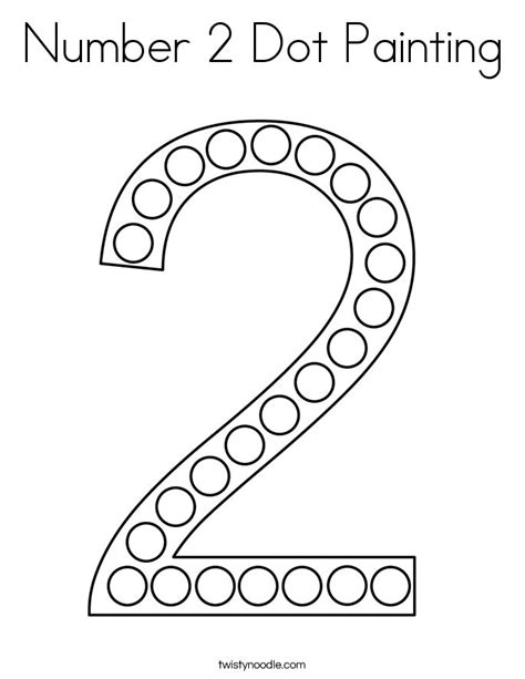 Number Coloring Pages Twisty Noodle Number 1 Color Pages - Number 1 Color Pages