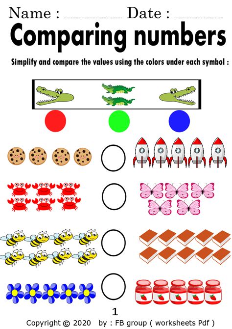 Number Comparison Math Worksheets For Kindergarten Kindergarten Comparing Numbers Worksheets - Kindergarten Comparing Numbers Worksheets