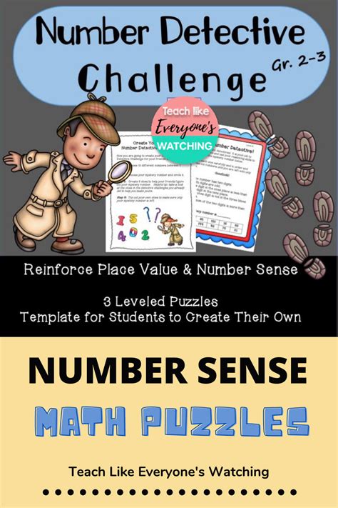 Number Detective Puzzles Number Detective Worksheet - Number Detective Worksheet
