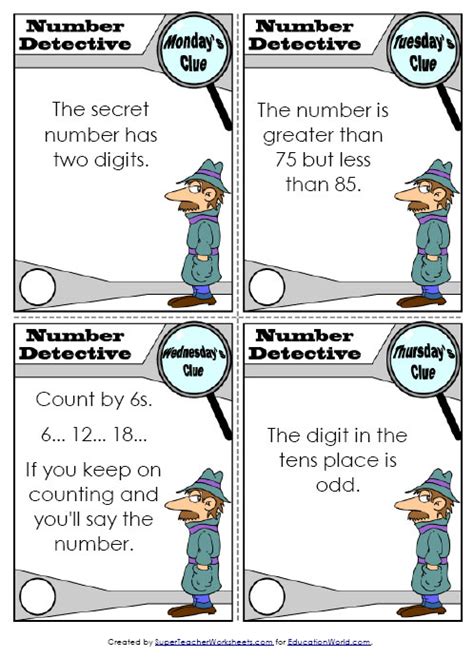 Number Detective Puzzles Super Teacher Worksheets Mystery Worksheet 2nd Grade - Mystery Worksheet 2nd Grade