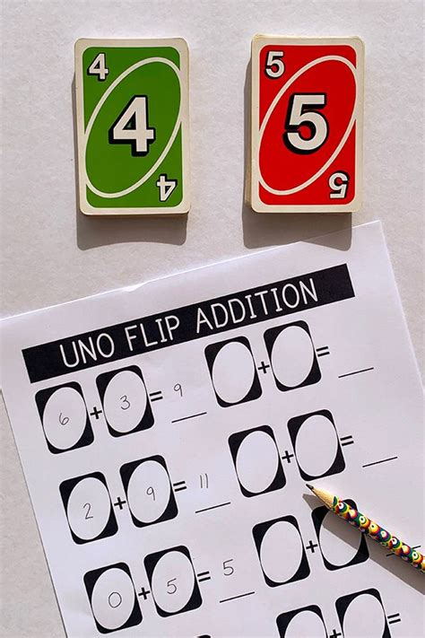 Number Facts Games Uno Flip For Addition Subtraction Math Uno - Math Uno