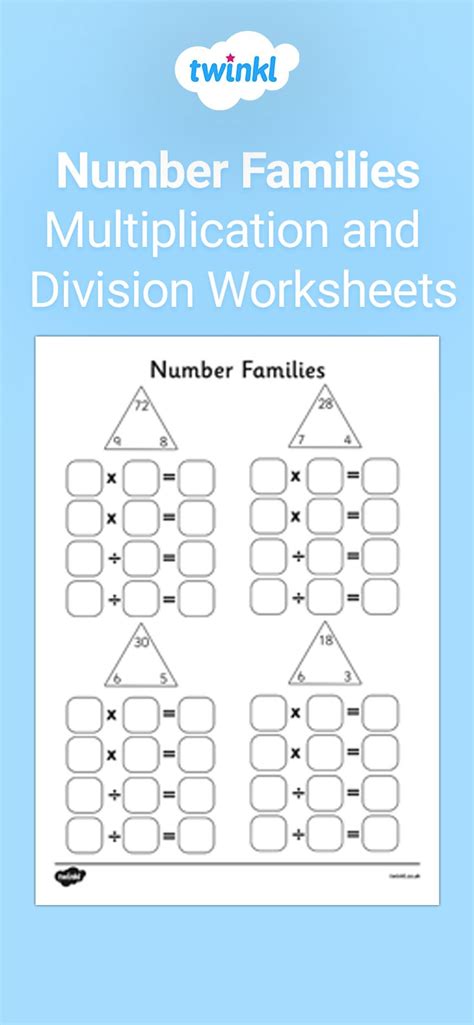 Number Families With Multiplication And Division Facts 2 Related Multiplication And Division Facts - Related Multiplication And Division Facts