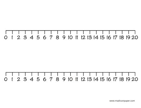 Number Line 0 20 Madisonu0027s Paper Templates Number Line 0 To 20 - Number Line 0 To 20