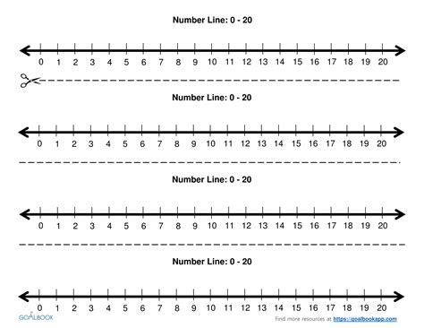 Number Line To 20   0 To 20 Number Line Worksheet Printable Pdf - Number Line To 20