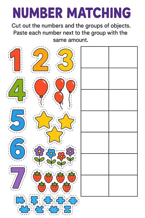 Number Matching Worksheet